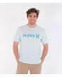 Hombre con camiseta de manga corta Hurley Everyday Washed One and Only Solid azul