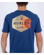 Hombre con camiseta de manga corta Hurley Everyday So Gnar azul marino estampado espalda