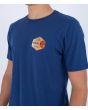 Hombre con camiseta de manga corta Hurley Everyday So Gnar azul marino estampado pecho