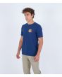 Hombre con camiseta de manga corta Hurley Everyday So Gnar azul marino lateral