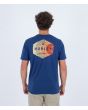 Hombre con camiseta de manga corta Hurley Everyday So Gnar azul marino posterior