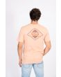 Hombre con camiseta de manga corta Hurley Everyday Washed Diamond Lock rosa posterior