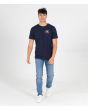 Hombre con camiseta Hurley Everyday Washed Bengal azul marino frontal 3