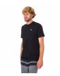 Hombre con camiseta de manga corta Hurley H2O Dri Icon Negra lateral