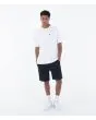Hombre con camiseta básica de manga corta Hurley Icon Blanca corte clásico