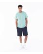Hombre con Camiseta de manga corta con bolsillo Hurley Low Tide Pocket Verde Turquesa ajuste regular