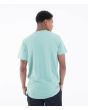 Hombre con Camiseta de manga corta con bolsillo Hurley Low Tide Pocket Verde Turquesa posterior
