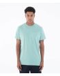 Hombre con Camiseta de manga corta con bolsillo Hurley Low Tide Pocket Verde Turquesa