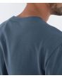 Hombre con Camiseta de manga corta con bolsillo Hurley Low Tide Pocket Azul Submarine bordado hombro