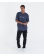 Hombre con camiseta de manga corta Hurley Toledo One and Only Slate Azul ajuste