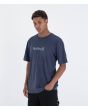 Hombre con camiseta de manga corta Hurley Toledo One and Only Slate Azul lateral