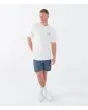 Hombre con Camiseta de manga corta Hurley Youcan Tucan Blanco Hueso ajuste