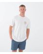 Hombre con Camiseta de manga corta Hurley Youcan Tucan Blanco Hueso frontal