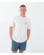Hombre con Camiseta de manga corta Hurley Youcan Tucan Blanco Hueso frontal