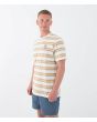 Hombre con Camiseta de manga corta Hurley Naturals Stripe Barely Bone lateral