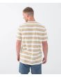 Hombre con Camiseta de manga corta Hurley Naturals Stripe Barely Bone posterior