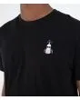 Hombre con Camiseta de manga corta Hurley Nazare Lithse Negra gráfico faro