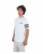 Hombre con camiseta de manga corta Hurley Oceancare Block party Blanca lateral