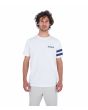 Hombre con camiseta de manga corta Hurley Oceancare Block party Blanca