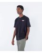 Hombre con camiseta orgánica de manga corta Hurley Organic Marks Negra lateral