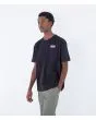 Hombre con camiseta orgánica de manga corta Hurley Organic Marks Negra lateral
