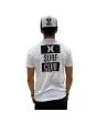 Hombre con camiseta de manga corta Hurley Surf Club blanca posterior