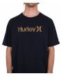 Hombre con camiseta de manga corta Hurley Toledo One and Only Negra estampado