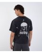 Hombre con camiseta de manga corta Hurley x Travis Barker Skull Island Negra