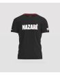 Camiseta orgánica de manga corta Hurley x Tudor Nazaré Solid Negra Unisex frontal