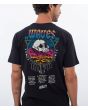 Hombre con camiseta de manga corta Hurley Wave Tour Negra gráfico espalda