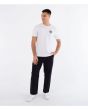 Hombre con camiseta de manga corta Hurley X Series Blanca ajuste regular