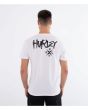 Hombre con camiseta de manga corta Hurley X Series Blanca posterior