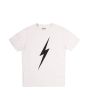 Camiseta de manga corta Lightning Bolt ​​Forever blanca