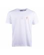 Camiseta de manga corta Lightning Bolt Energy Board Blanca para hombre frontal 