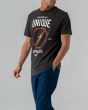 Hombre con Camiseta de manga corta Lightning Bolt One on One negra lateral