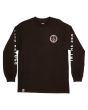 Camiseta de manga larga Salty Crew Deep Reach negra para hombre frontal