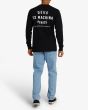 Hombre con Camiseta de manga larga Deus Ex Machina Venice Address Negra posterior