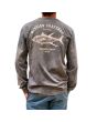 Hombre con Camiseta de manga larga Mission Logo Atún Pontevedra color gris oscuro lavado Unisex