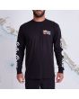 Hombre con camiseta de manga larga Salty Crew Toro Premium negra frontal