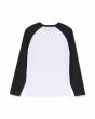 Camiseta de manga larga raglán Volcom Pen Negra para hombre posterior