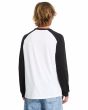 Hombre con camiseta de manga larga Volcom Pen Negra posterior
