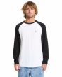 Hombre con camiseta de manga larga Volcom Pen Negra