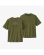 Camiseta de manga corta Patagonia Capilene Cool Daily Graphic verde militar para hombre