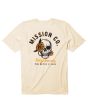 Camiseta de Manga corta Mission Rose Hell Logo Surfboards Rías Baixas ST. 2002 en color beige