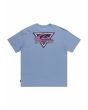 Camiseta oversize de manga corta Quiksilver Takes Us Back Logo Azul para hombre posterior