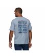 Hombre con Camiseta de manga corta Patagonia Men's How To Heal Responsibili-Tee azul vapor 
