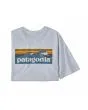 Camiseta de manga corta con bolsillo Patagonia Boardshort Logo Pocket Responsibili-Tee Blanca para hombre gráfico
