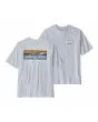 Camiseta de manga corta con bolsillo Patagonia Boardshort Logo Pocket Responsibili-Tee Blanca para hombre