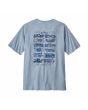 Camiseta de manga corta Patagonia Men's How To Heal Responsibili-Tee azul vapor para hombre posterior
