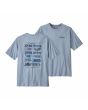 Camiseta de manga corta Patagonia Men's How To Heal Responsibili-Tee azul vapor para hombre 